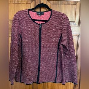 Jones New York Red and Black Women's Cardigan